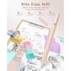 imageFour Candies 39 PCS Cute School Supplies with Pen Case for Girls  5 Black Ink Gel Pens 12 Pastel Highlighters 6 Aesthetic Mechanical Pencils Set for Stationary College Essentials CreamCream