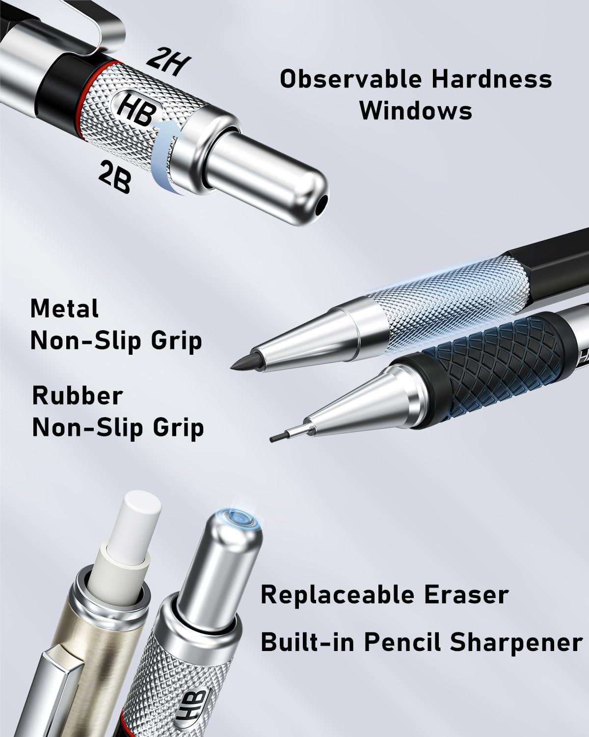 imageFour Candies 05 ampamp 07 mm Mechanical Pencil Set  25PCS Art Mechanical Pencil Set