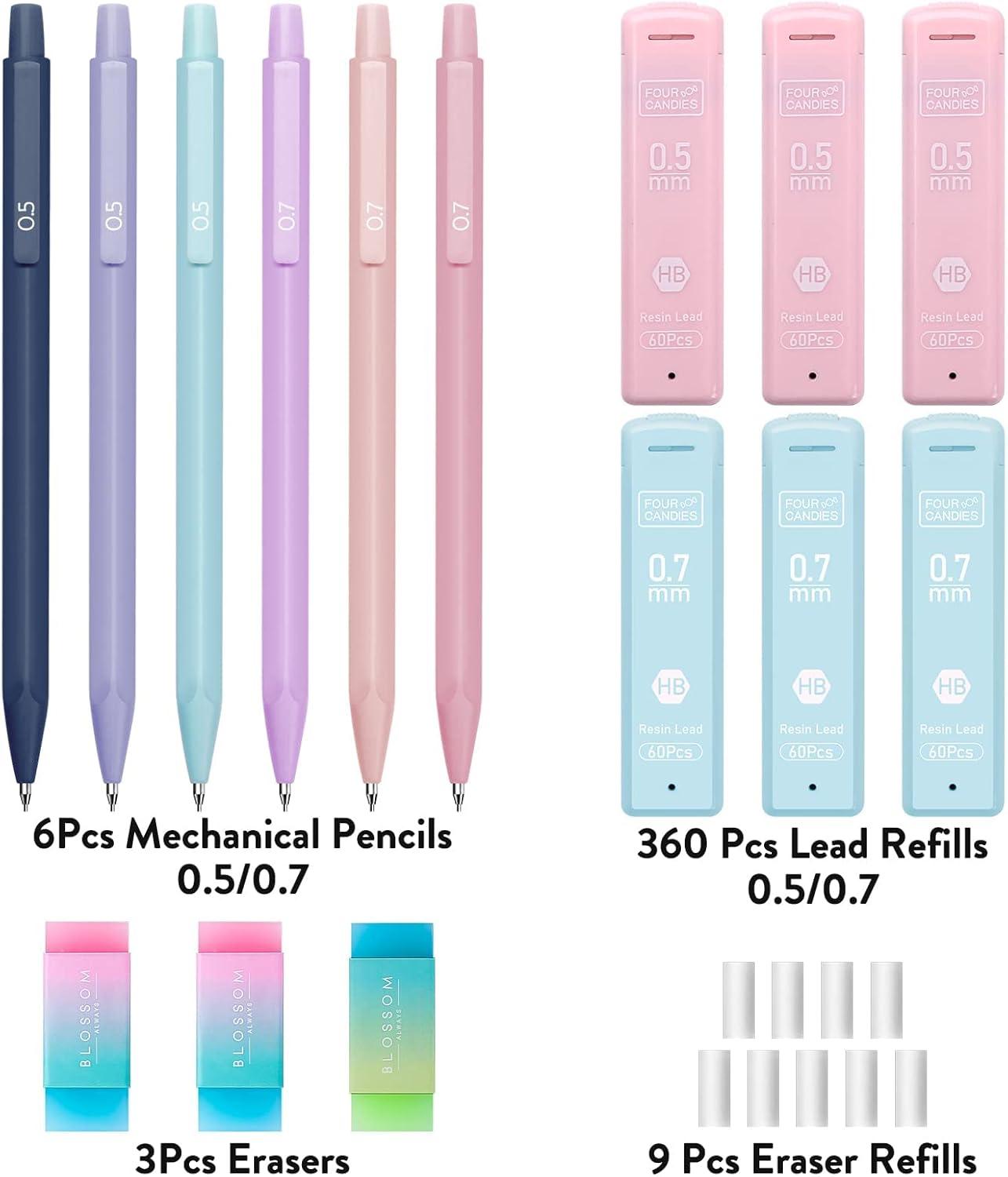 imageFour Candies Cute Mechanical Pencil Set  12Pcs