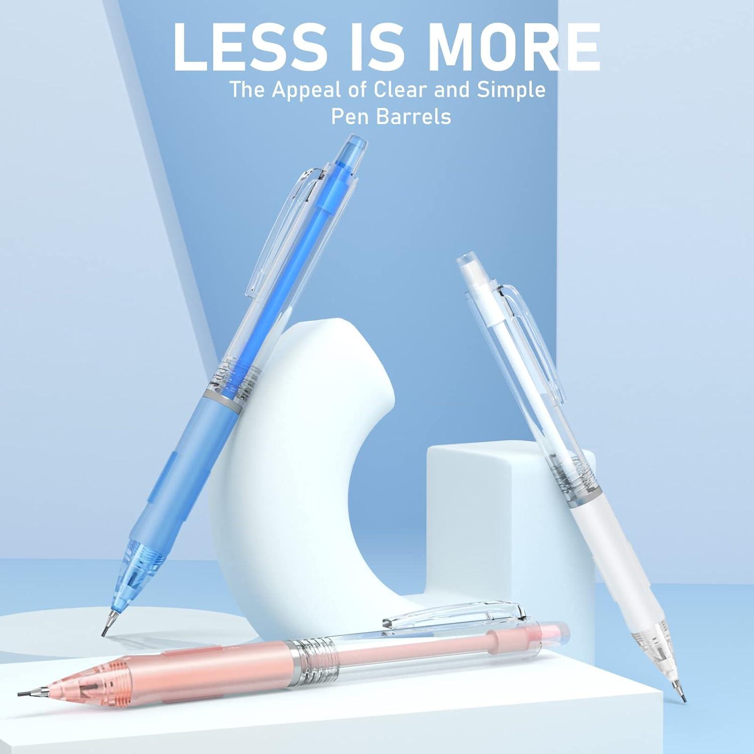 imageFour Candies Mechanical Pencil Set with Cute Pencil Case  Mechanical Pencil Set Silver