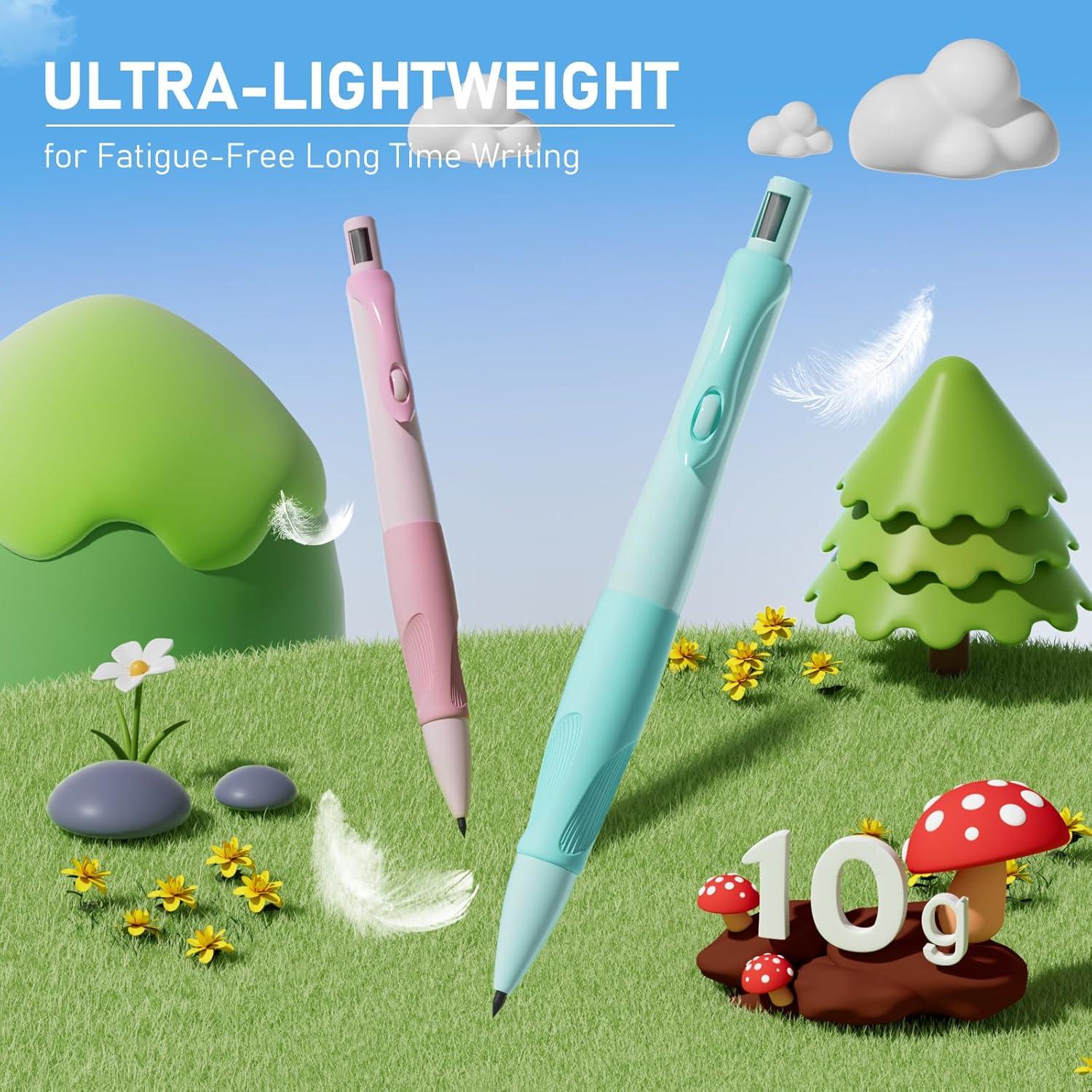 imageFour Candies Pastel Mechanical Pencil Set  4PCS Cute Mechanical Pencils for Kids