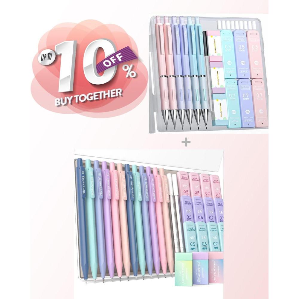 imageFour Candies Mechanical Pencils Set  18PCS