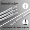 imageFour Candies Mechanical Pencil Set with Cute Pencil Case  Mechanical Pencil Set Silver