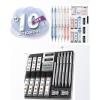 imageFour Candies Mechanical Pencil Set with Cute Pencil Case  Mechanical Pencil Set Silver