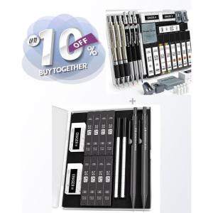 imageFour Candies 05 ampamp 07 mm Mechanical Pencil Set  25PCS Art Mechanical Pencil Set
