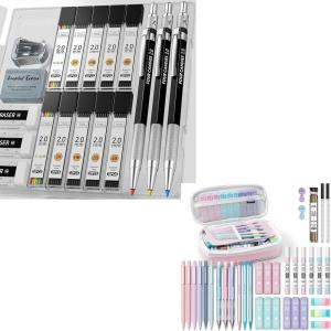 imageFour Candies 3PCS 2MM Mechanical Pencils 36PCS Aesthetic School Supplies