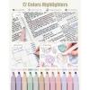 imageFour Candies 39 PCS Aesthetic School Supplies with Cute Pen Case  12Pack Pastel Gel Ink Pen Set