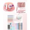 imageFour Candies 39 PCS Aesthetic School Supplies with Cute Pen Case  12Pack Pastel Gel Ink Pen Set