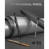 imageFour Candies 13mm Mechanical Pencil Set with 72 Lead Refills 3PCS Metal Weatherproof Body Heavy Duty Carpenter Pencil 3 Eraser 16 Eraser Refills for Outdoor Woodworking Drafting Marking with Case1Pack