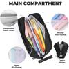 imageFour Candies Blue Pencil Case 3 Compartment Pouch Large Pencil Case for School Girls Teen Boys Women Dark Blue Removable Handle ampamp Zipper Cute Pencil Bag for Office CollegeBlack