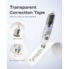 image:imageFour Candies Refillable Retractable White Correction Tape 2PCS White Cute Smooth Push Pull Out Tape with 4 Extra Refills Pen Shaped Applicator for School Office Supplies Pink GreenBlackWhiteGrey