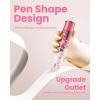 image:imageFour Candies Refillable Retractable White Correction Tape 2PCS White Cute Smooth Push Pull Out Tape with 4 Extra Refills Pen Shaped Applicator for School Office Supplies Pink GreenPinkGreen