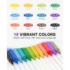 image:imageFour Candies Erasable Gel Pens 07 mm Medium Point Retractable Erasable Pens Make Mistakes Disappear 12 Assorted Colors for Drawing Writing amp PlannersMulticolor