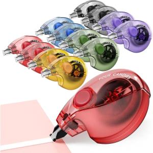 image:imageFour Candies Silent Correction Tape White Correction Tape 12 Pack 262ft Ergonomic EasytoUse ApplicatorFast Clean Instant Corrections Smooth HighOpacity TearResistant Office amp School Supplies12