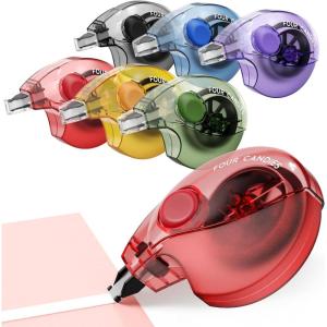 image:imageFour Candies Silent Correction Tape White Correction Tape 12 Pack 262ft Ergonomic EasytoUse ApplicatorFast Clean Instant Corrections Smooth HighOpacity TearResistant Office amp School Supplies6