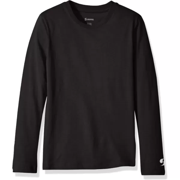 imageSoffe Girls Big Long Sleeve CrewBlack