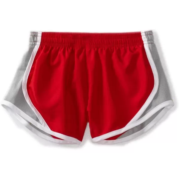 imageSoffe Girls Team Shorty Short PolyRedSilverWhite