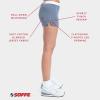 imageSoffe Womens Authentic Cheer Shorts 3 Inseam MultipackGrey Heather 2 Pack