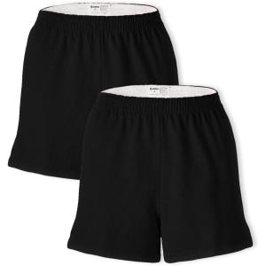 imageSoffe Womens Authentic Cheer Shorts 3 Inseam MultipackBlack 2 Pack