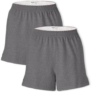 imageSoffe Womens Authentic Cheer Shorts 3 Inseam MultipackGrey Heather 2 Pack