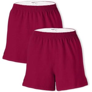 imageSoffe Womens Authentic Cheer Shorts 3 Inseam MultipackMaroon 2 Pack