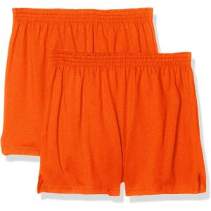 imageSoffe Womens Authentic Cheer Shorts 3 Inseam MultipackOrange 2pack