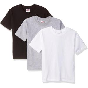 imageSoffe Big Boys Short Sleeve TShirtBlackGreyWhite 3 Pack