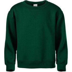 imageSoffe Boys Classic Midweight Fleece Crew SweatshirtDk Green