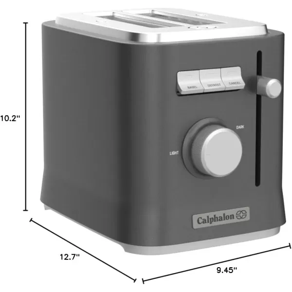 imageCalphalon 2Slice Toaster Precision Control with 6 Shade Settings and Extra Wide Slots Stainless Steel