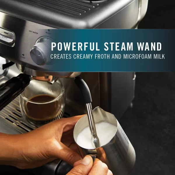 imageCalphalon BVCLECMP1 Temp iQ Espresso Machine with Steam Wand StainlessTemp iQ wBurmill Grinder