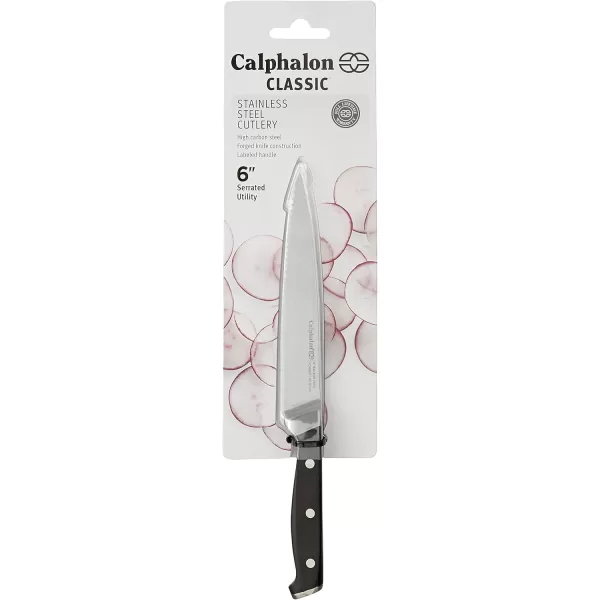 imageCalphalon Classic Forged Cutlery 6in Serrated Utility Knife