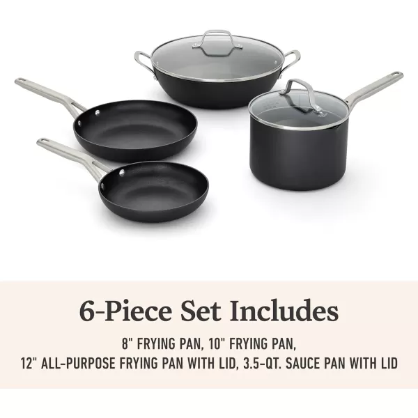 imageCalphalon HardAnodized Nonstick 6Piece Cookware SetNEW 6Piece Set