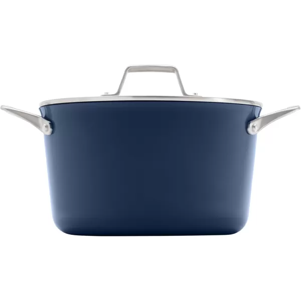 imageCalphalon Premier Ceramic Nonstick 8quot and 10quot Frying Pan Set Mushroom GreyMidnight Blue