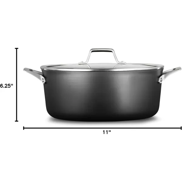 imageCalphalon Premier HardAnodized Nonstick 85Quart Dutch Oven with Lid