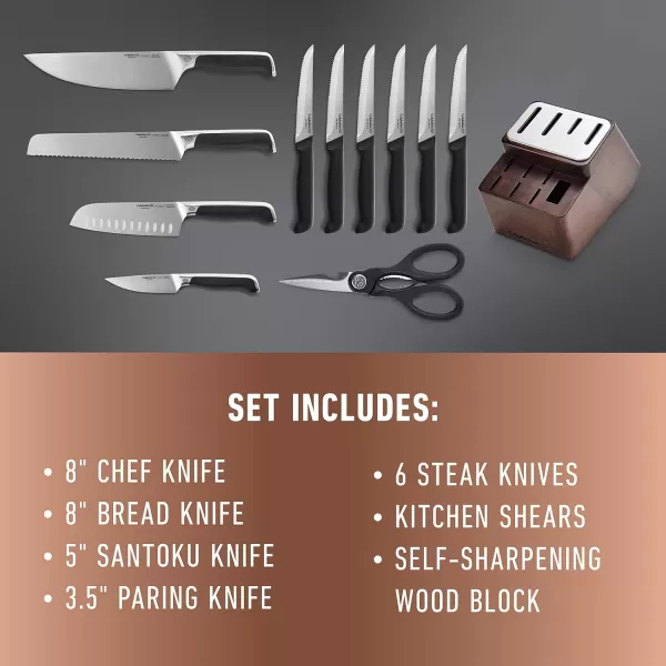 imageCalphalon Premier SharpIN Knife Set with Sharpening Knife Block12Piece