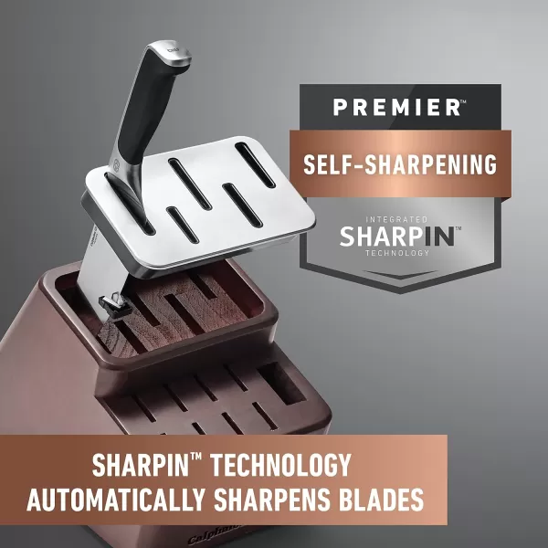 imageCalphalon Premier SharpIN Knife Set with Sharpening Knife Block15Piece