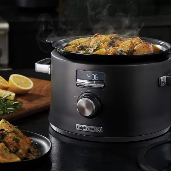 imageCalphalon Slow Cooker with Digital Timer and Programmable Controls 53 Quarts Stainless Steel