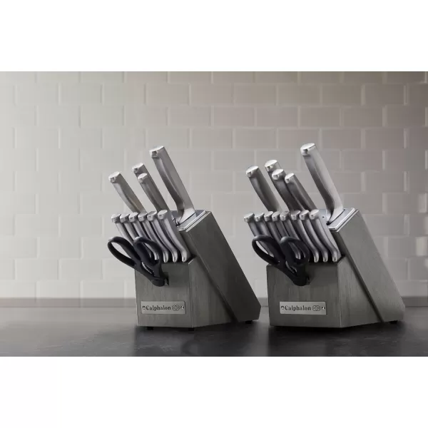 imagePremier by Calphalon 15Piece Knife Set with SharpIN EdgeTech Stainless Steel Handles15Piece Set