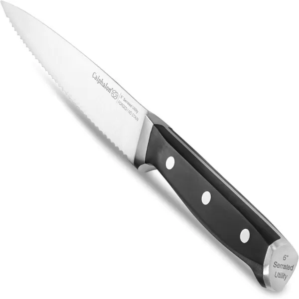 imageCalphalon Classic Forged Cutlery 6in Serrated Utility Knife