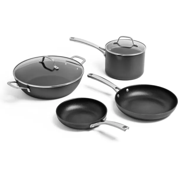 imageCalphalon Classic HardAnodized Nonstick Cookware Kitchen Essentials Set6Piece Nonstick w AquaShield