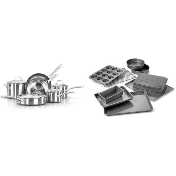 imageCalphalon Classic Stainless Steel 10Piece Cookware Set10Piece