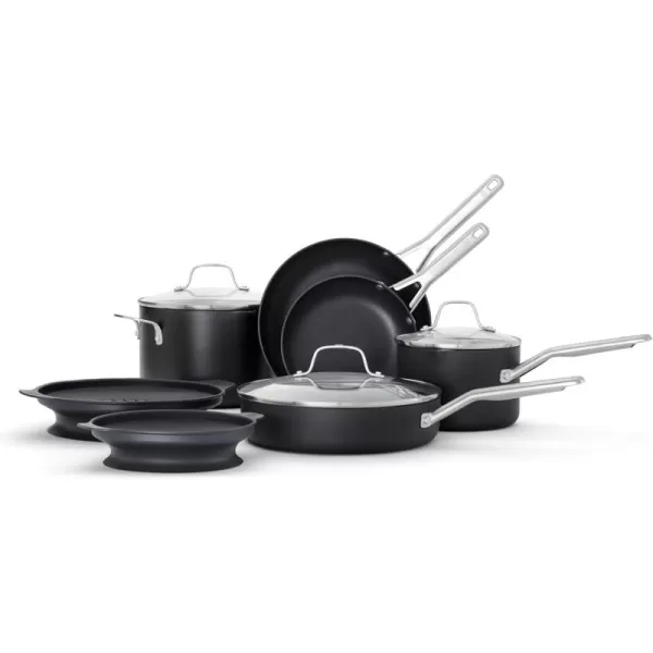 imageCalphalon HardAnodized Nonstick 6Piece Cookware SetNEW 10Piece Set with No Boil Inserts