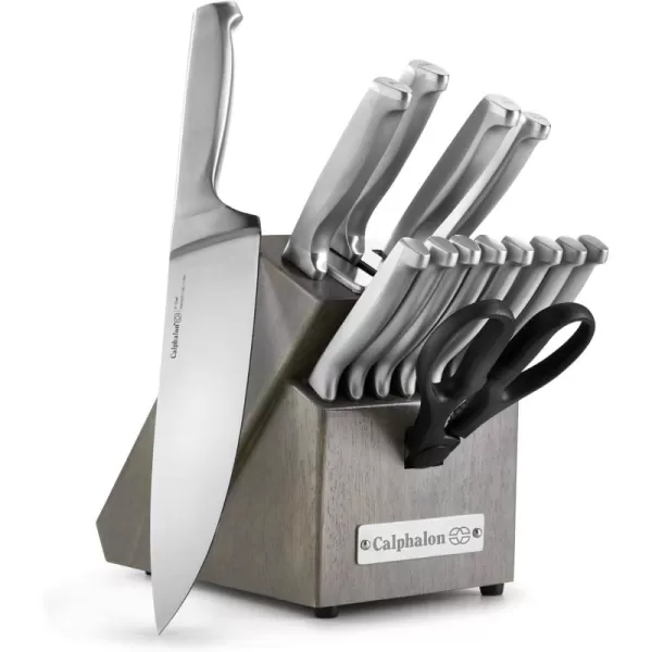 imagePremier by Calphalon 15Piece Knife Set with SharpIN EdgeTech Stainless Steel Handles15Piece Set