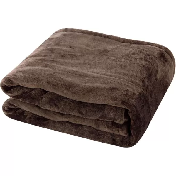 imageTefici Electric Heated Blanket Throw Super Cozy Soft 2Layer Flannel 50quot x 60quot Heated Throw with 3 Heating Levels ampamp 4 Hours Auto Off Machine Washable ETLampampFCC Certified Home Office UseCamelChocolate Brown