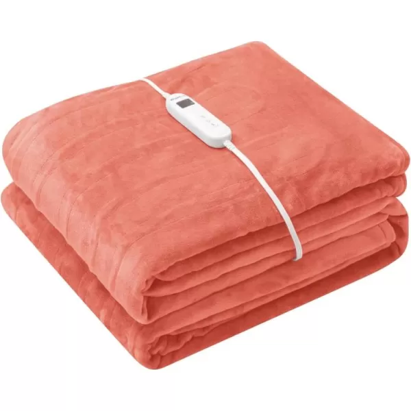 imageWapaneus Heated Blanket Electric Blanket 72quot x 84quot Full Size with 10 Heating Levels and 12 Hours time Settings Flannel FastHeating Electric Blanket ETL Listed Machine Washable BlackPink