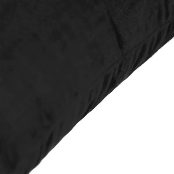 imageFY FIBER HOUSE Pack of 2 Velvet Throw Pillow Covers Christmas Decorative Square Pillowcase Soft Solid Cushion Case for SoFaCouch Use 20 x 20 Inch RedBlack