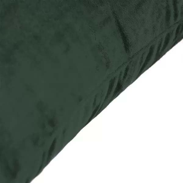 imageFY FIBER HOUSE Pack of 2 Velvet Throw Pillow Covers Christmas Decorative Square Pillowcase Soft Solid Cushion Case for SoFaCouch Use 20 x 20 Inch RedDark Green