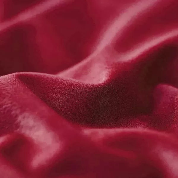 imageFY FIBER HOUSE Pack of 2 Velvet Throw Pillow Covers Christmas Decorative Square Pillowcase Soft Solid Cushion Case for SoFaCouch Use 20 x 20 Inch RedRed