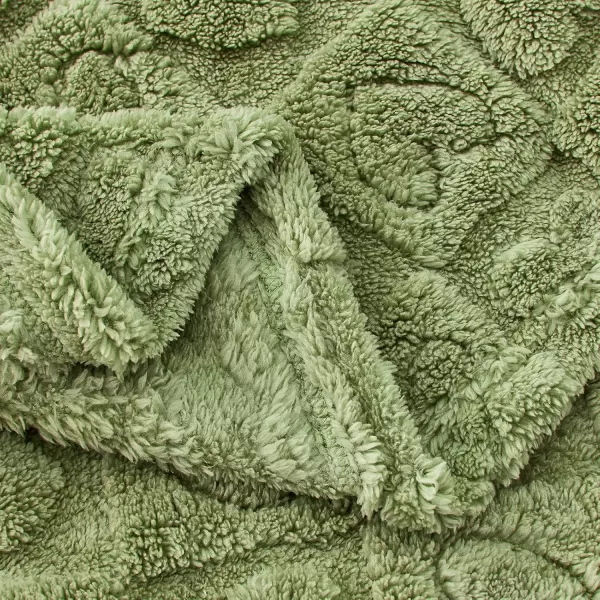 imageFY FIBER HOUSE Throw Blankets with Heart CheckeredSoft Warm Blankets for Lover Mom Father GiftsWashable Lightweight Fuzzy Blanket for Couch Sofa Bed All SeasonSage Green90quotx108quotSage