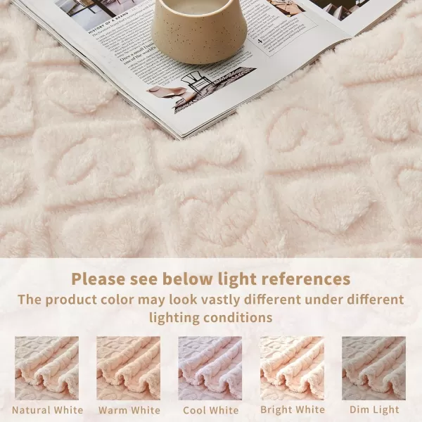 imageFY FIBER HOUSE Throw Blankets with Heart CheckeredSoft Warm Blankets for Lover Mom Father GiftsWashable Lightweight Fuzzy Blanket for Couch Sofa Bed All SeasonSage Green90quotx108quotBeige